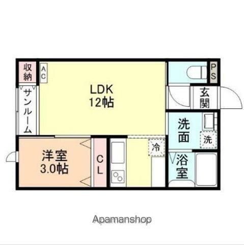 CLOVER AWAJIMAの間取り写真