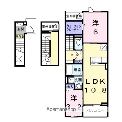 オリオン[2LDK/58.06m2]の間取図