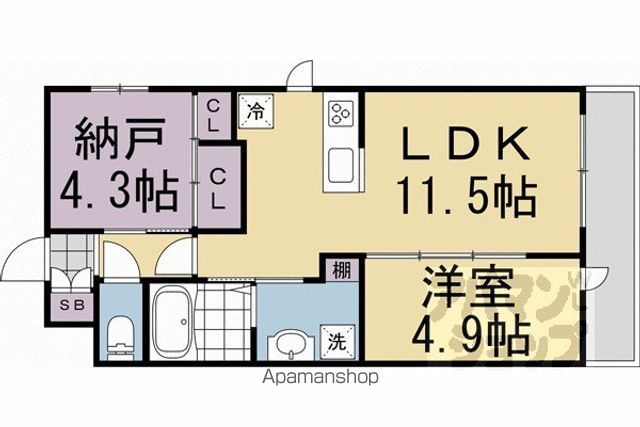 ATTRICE円町の間取り写真