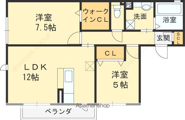 グラン シエルの間取り写真