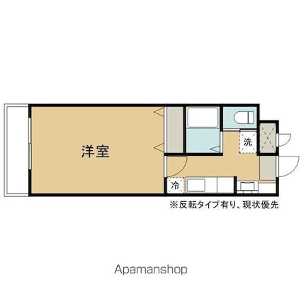 テリトワールＳＡＴＯ壱号館[1K/28.62m2]の間取図