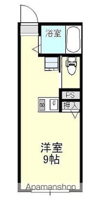 タイニーハウス[1R/20.66m2]の間取図