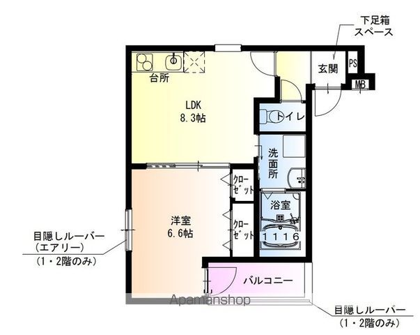 フジパレス助松町サウスの間取り写真