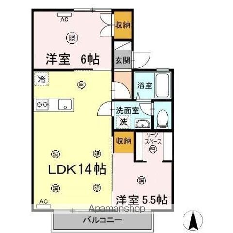 アスール三佐の間取り写真