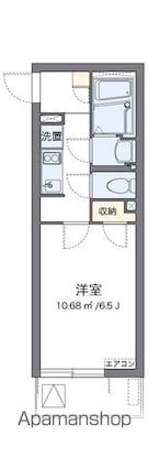 クレイノ翔花[1K/21.86m2]の間取図
