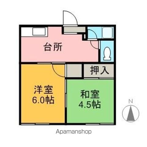 越智アパートの間取り写真