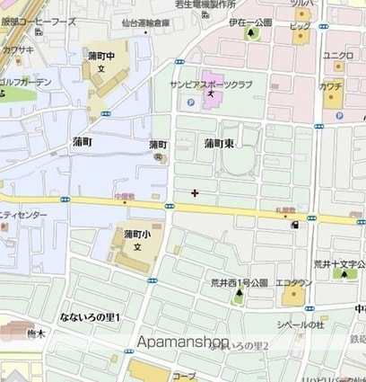宮城県仙台市若林区蒲町東[1LDK/42.61m2]の周辺