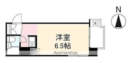 プチメゾン片原町[1R/18.08m2]の間取図