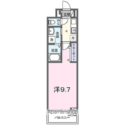 アビィ　ロード[1K/28.87m2]の間取図