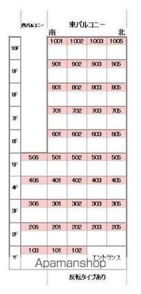 アルカサール清水町[1K/29.93m2]の配置図