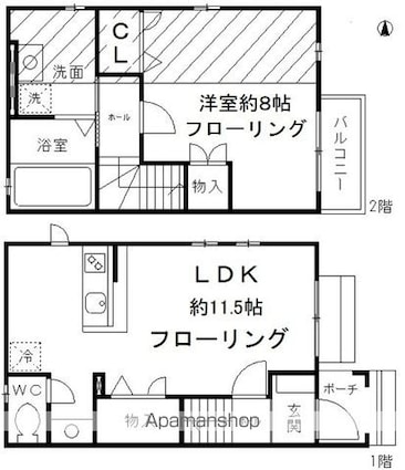 リブイン　ハーモニー　砧[1LDK/52.16m2]の間取図