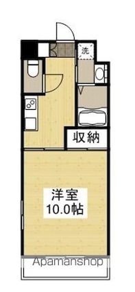 ＣＵＢＥ城町[1K/32.4m2]の間取図