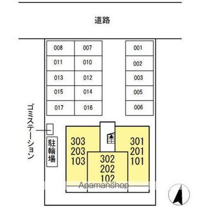 エスペランサ四番館[1LDK/40.04m2]の配置図