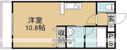 ラフォンテ[1R/27.13m2]の間取図