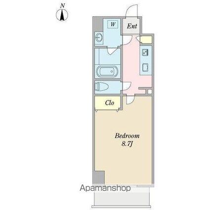 ルミノス千種[1K/28.35m2]の間取図