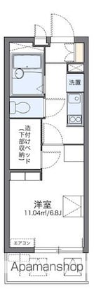 レオパレス雄新ひまわり[1K/19.87m2]の間取図
