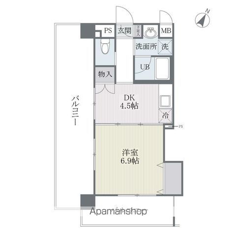 【福岡市南区大橋のマンションの間取り】