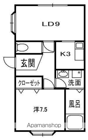 ドミシル乾の間取り写真