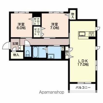 ＭＡＳＴＴＯＷＮ　グランテージ[2LDK/74.95m2]の間取図