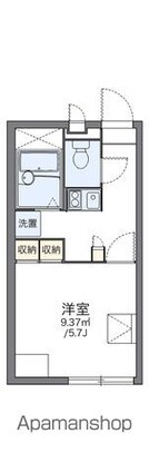 レオパレス東町[1K/20.28m2]の間取図