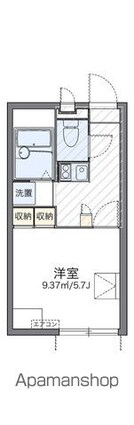 レオパレスミーティア[1K/20.28m2]の間取図