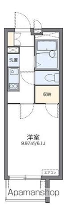 レオパレス大森南[1K/19.87m2]の間取図