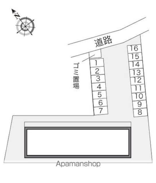 レオパレスナッツベリー[1K/26.08m2]の配置図