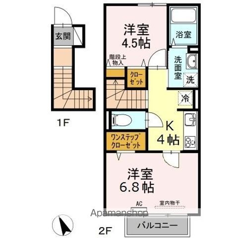 エウロス平尾の間取り