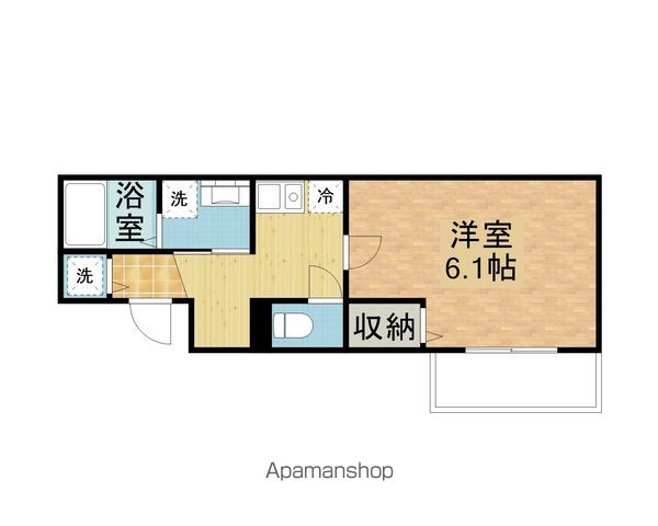 ヴェルメゾン三津屋中の間取り写真
