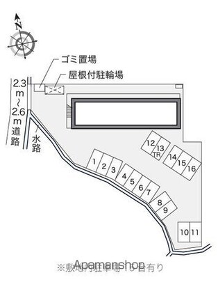レオパレスＧｒｅｅｎＷｉｎｄ[1K/20.28m2]の配置図