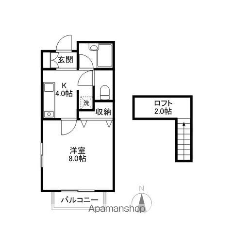 市川建設第5ハイツの間取り写真