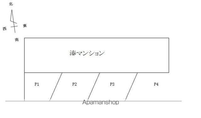 湊マンション[3K/33.21m2]の配置図