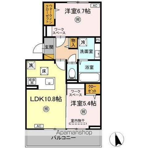 DーROOMちはら台Eの間取り写真