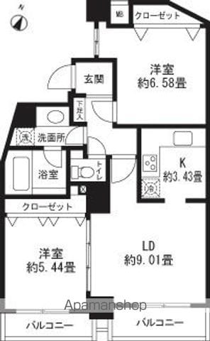レジディア三軒茶屋IIの間取り写真