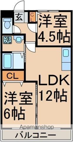グランドール岡野 Aの間取り写真