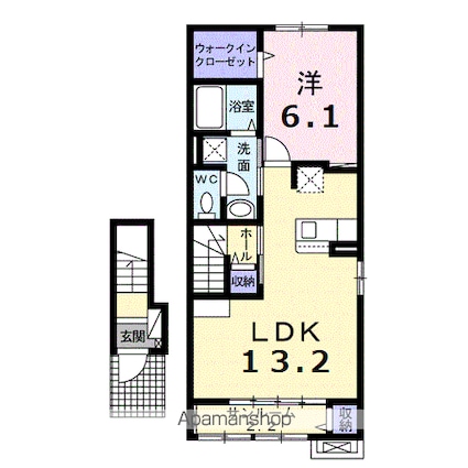 サン　メゾン[1LDK/52.92m2]の間取図