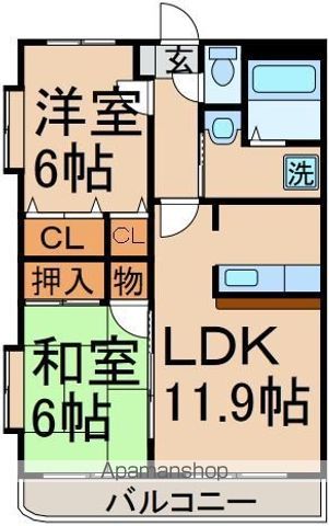 ラミアカーサの間取り写真