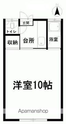 あさひハイツ[1K/23.17m2]の間取図
