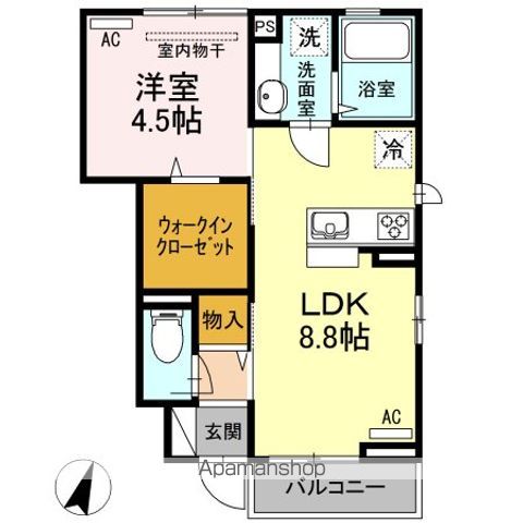 板橋区小茂根のアパートの間取り