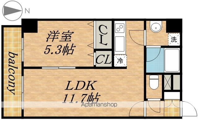 エステラ南3条館Aの間取り写真