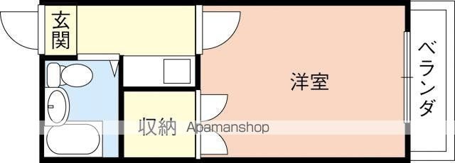 プラザ日前宮[1K/17.82m2]の間取図