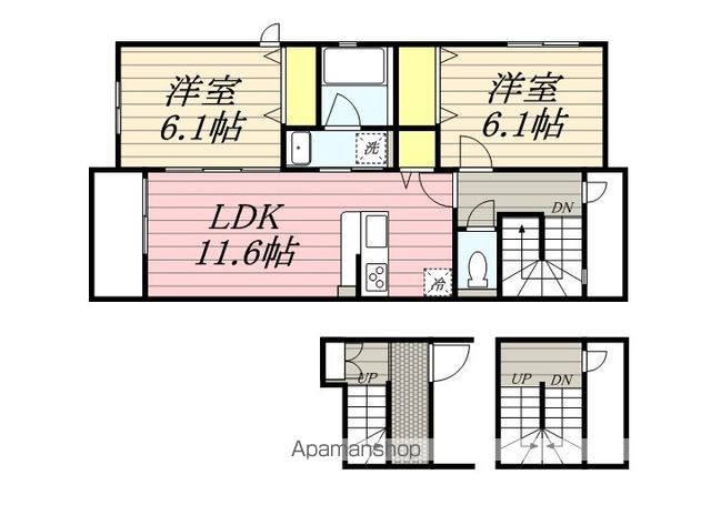 【エルグランドパティオ壱番館の間取り】