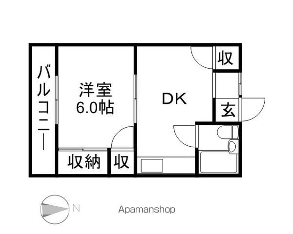 丸勝コーポの間取り写真