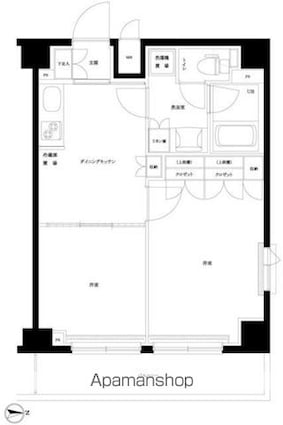 東京都墨田区立花３丁目[2DK/41.44m2]の間取図