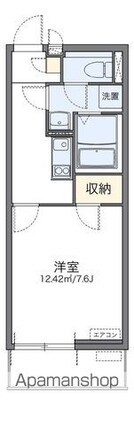 レオネクストグリーンライト[1K/26.08m2]の間取図
