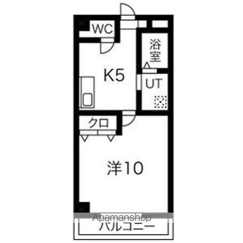 【岐阜市長良真生町のマンションの間取り】