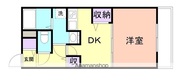 【和歌山市十三番丁のマンションの間取り】