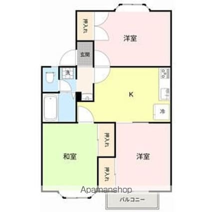 岩手県盛岡市安倍館町[3DK/52.99m2]の間取図