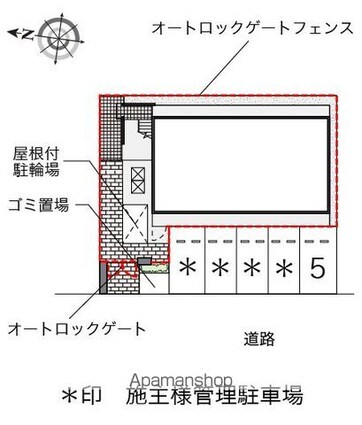 レオパレスアクシオン大曽根[1K/19.87m2]の配置図