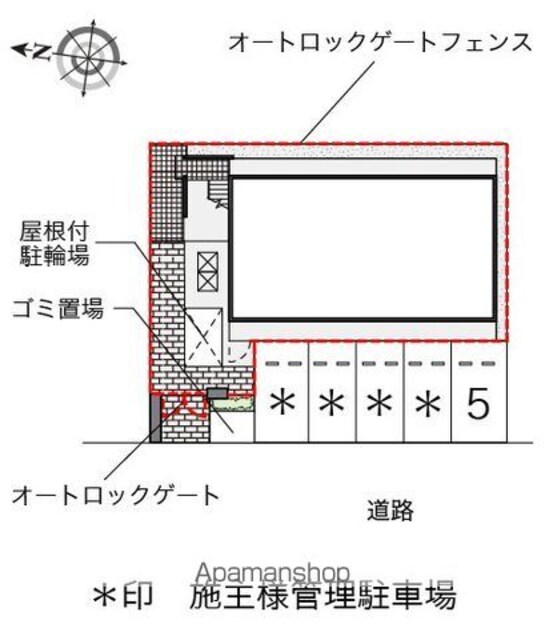 レオパレスアクシオン大曽根[1K/19.87m2]の配置図